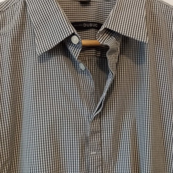 Mainline PHILIPPE DUBUC - Stretch cotton shirt - Sz. L - 16.5 - Picture 5 of 10